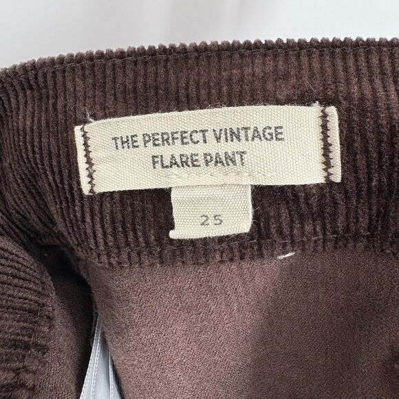 Madewell The Perfect Vintage Flare Pant in Corduroy in Dark Coffee, Sz 25, Fall - Picture 11 of 12